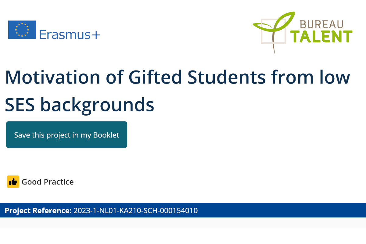 Erasmus+ small-scale project recognised as ‘good practice’